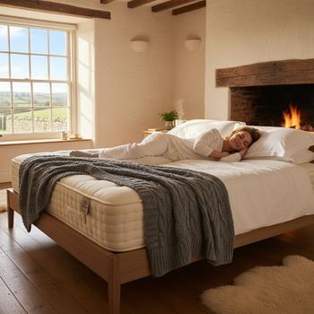lady sleeping peacefully on a carter and lewis mattress