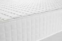 Rock 25cm extra firm mattress showing its flat top and channel-stitched border